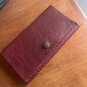 Portland Leather Deep Red Wallet
